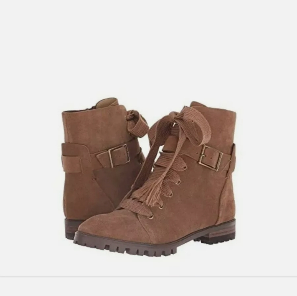 $199 NWT Splendid Celine Lace-up Tassel Leather Bo